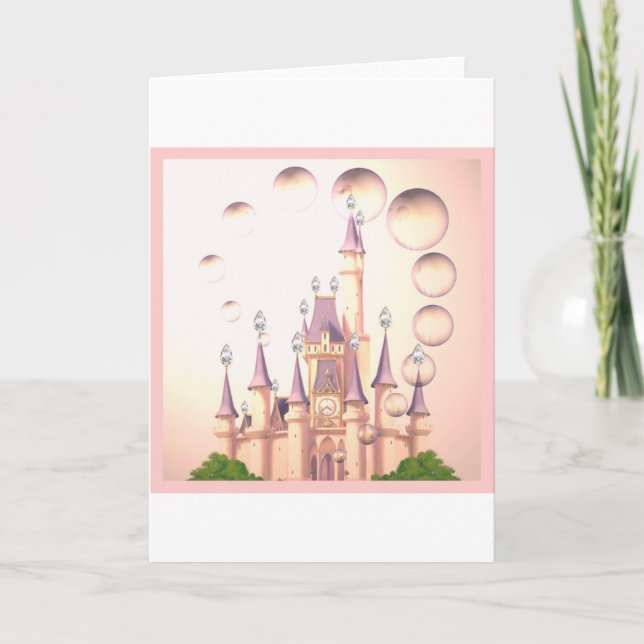 Princesse Castle Birthday Invitations de petite (Devant)