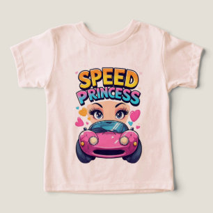 Princesse de la Vitesse Fille de Voiture Rose Cour