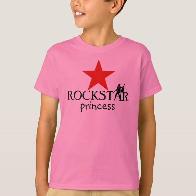 Princesse de ROCKSTAR - T-shirt de filles (Devant)