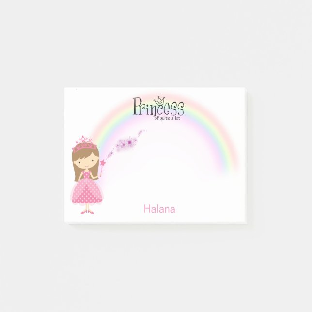Princesse des notes de post-it nommées énormément (Devant)
