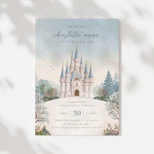 Princesse d'hiver Invitation Anniversaire Fille Co