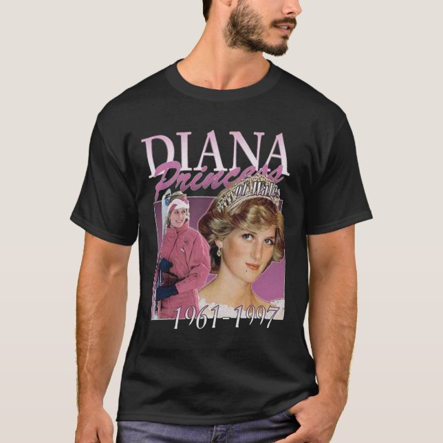 Princesse Diana Vintage 90s T-shirt classique (Devant)