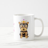 Princesse Dog Coffe Mug Gift de Yorkshire Terrier