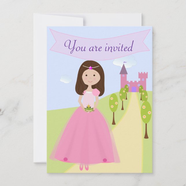 Princesse douce Birthday Invitation (Devant)