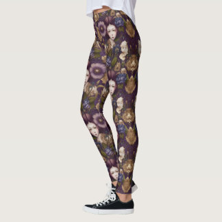 Princesse en Colère dans Jardin Fleur Leggings - m