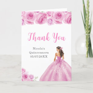 Princesse en Robe rose pâle Quinceanera Merci