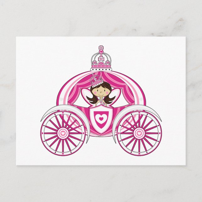 Princesse en Royal Carriage Carte postale (Devant)