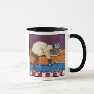 Princesse et la tasse de chat du pois |