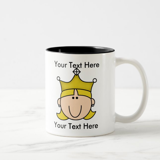 Princesse faite sur commande Blonde Mug (Droit)
