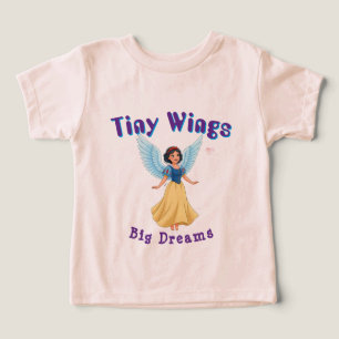 Princesse Fée Avec Des Ailes Bleues Et Une Robe Ja