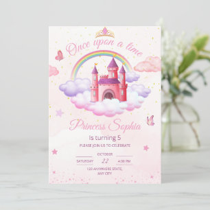 Princesse Invitation Anniversaire Petite Princesse