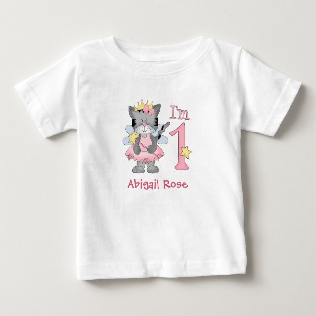 Princesse Kitty 1er Anniversaire T-shirt bébé (Devant)