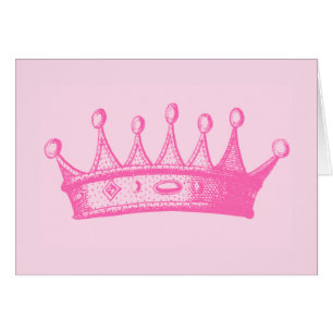 Princesse magenta Crown sur l'arrière - plan rose