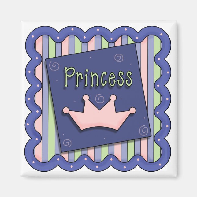 Princesse Magnet de petites filles (Devant)