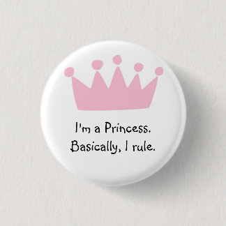 Princesse Metal Button Badge