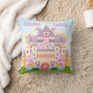 Princesse ! Oreiller de jet personnalisé de châtea