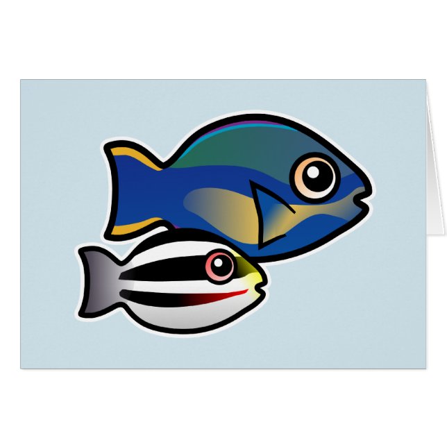 Princesse Parrotfish avec bébé (Devant horizontal)