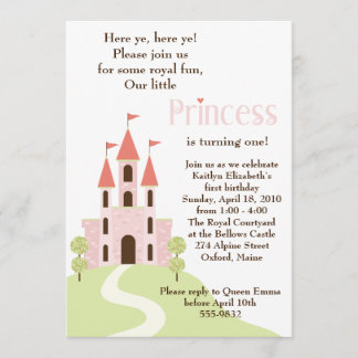 Princesse Party Birthday Invitation