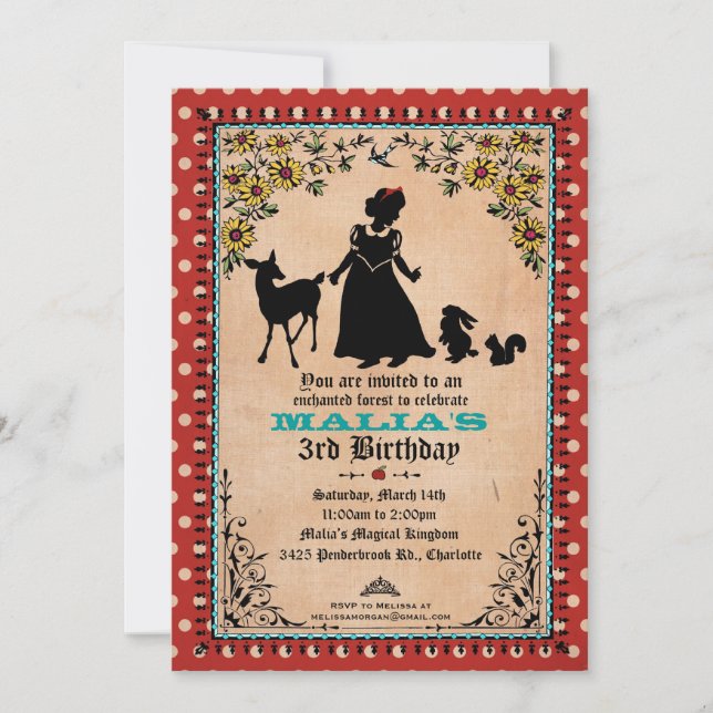 Princesse Party Invitation (Devant)