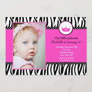Princesse Photo BIrthday Invitations d'impression