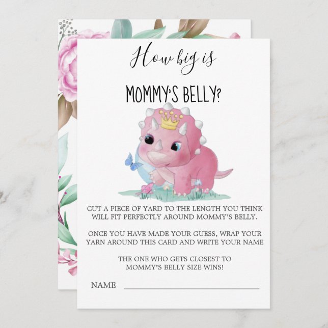 Princesse Pink Dinosaur Quelle est la taille du ve (Devant / Derrière)