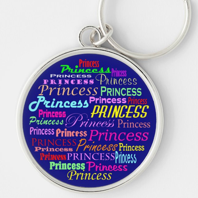 Princesse porte-clés multicolore (Devant)