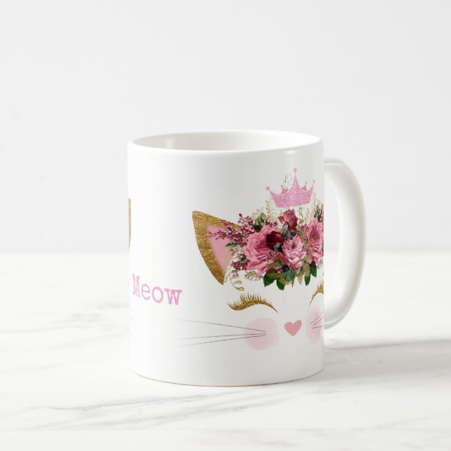 Princesse rose Kitty Mug (Devant droit)