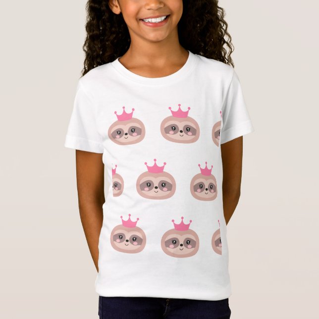 Princesse rose mignonne T-Shirt de paresse de (Devant)