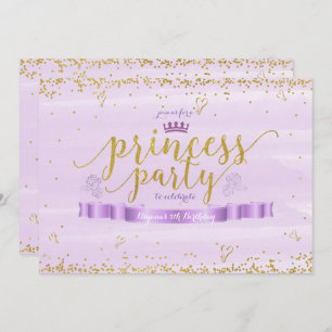 Princesse rose Purple et invitations