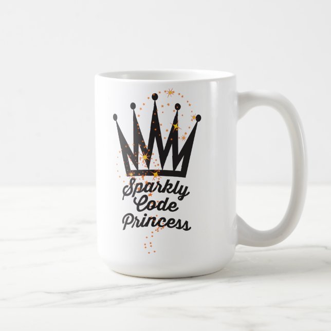 Princesse scintillante Mug de code (Droite)