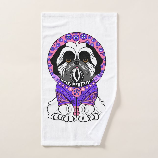 Princesse Shih Tzu (Serviette à main)