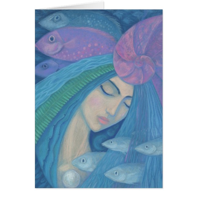 Princesse Sirène, Imaginaire sous-marin, Bleu rose (Devant)