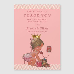 Princesse sur le Merci de chevrons de nounours de