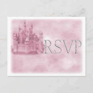 Princesse thème Mariage RSVP Cartes postales