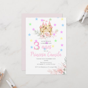 Princesse Troisième anniversaire Invitation à Son 