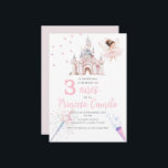 Princesse Troisième anniversaire Invitation à Son<br><div class="desc">Princesse Troisième anniversaire Invitation à Son Château</div>