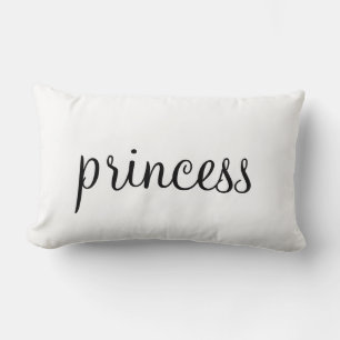 Princesse typographie pour sa chambre coussin