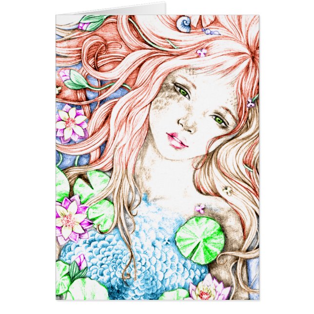 Princesse Watercolor de sirène (Devant)