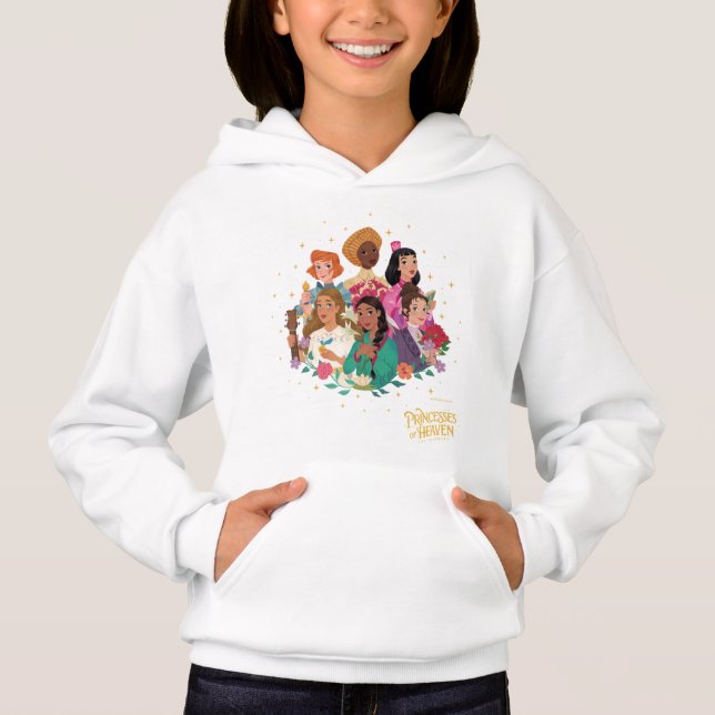 Princesses du Ciel™ Sweat à capuche pour filles Fl (Devant)