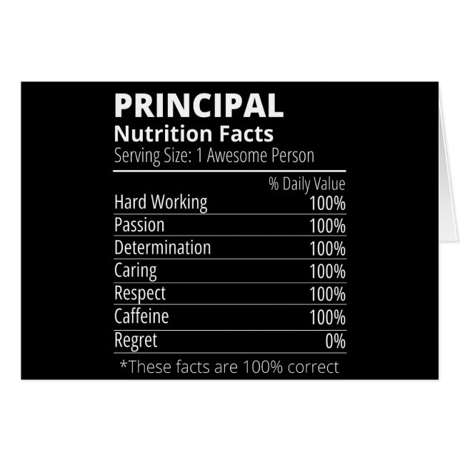Principale valeur nutritive drôle (Devant horizontal)
