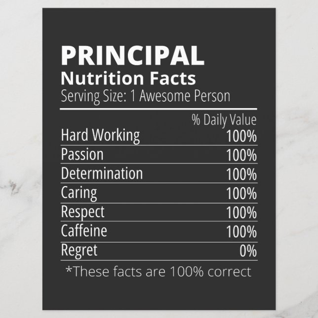 Principale valeur nutritive drôle (Devant)