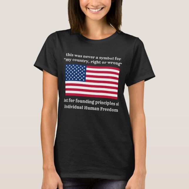 Principes fondateurs (noir) T-shirt (Devant)