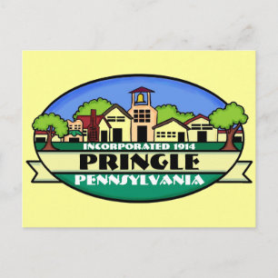 Pringle Pennsylvania petite ville souvenir carte p