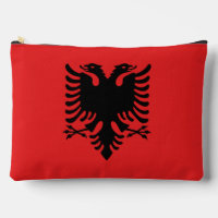 Print Cut Sac à coudre avec drapeau d'Albanie