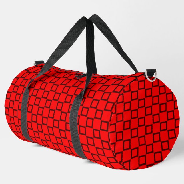 Print Cut Sac à coudre rouge et noir design modern (Coin gauche)
