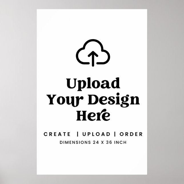 PRINT ORDER 24x36 Inch Tall Poster Event Sign (Devant)