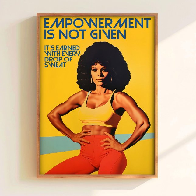 Printable Gym Wall Art 70s Poster Gym Art Print Fi (Créateur téléchargé)