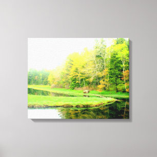 Printemps à la toile enveloppée par crique d'Otis