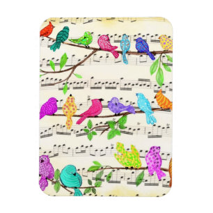 Printemps Colorful Musical Birds Magnet Cadeau