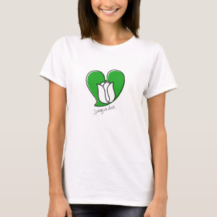 Printemps dans l'amour - T-shirt Tulipes blanches